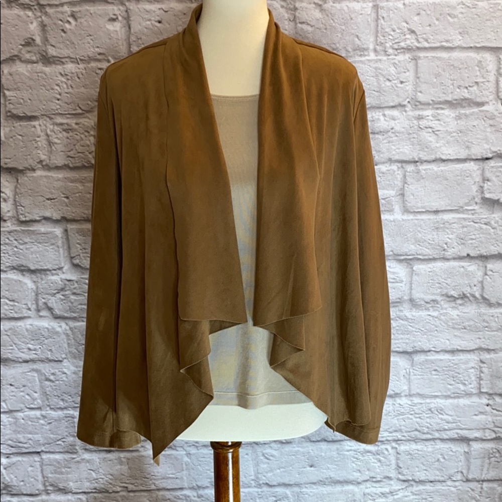 Dana Buchman Tan Soft Light Jacket